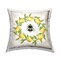 Stupell Industries Lemon & Bee Wreath Decorative Printed Throw Pillow Design by Creatif Belle, 18 x 7 x 18